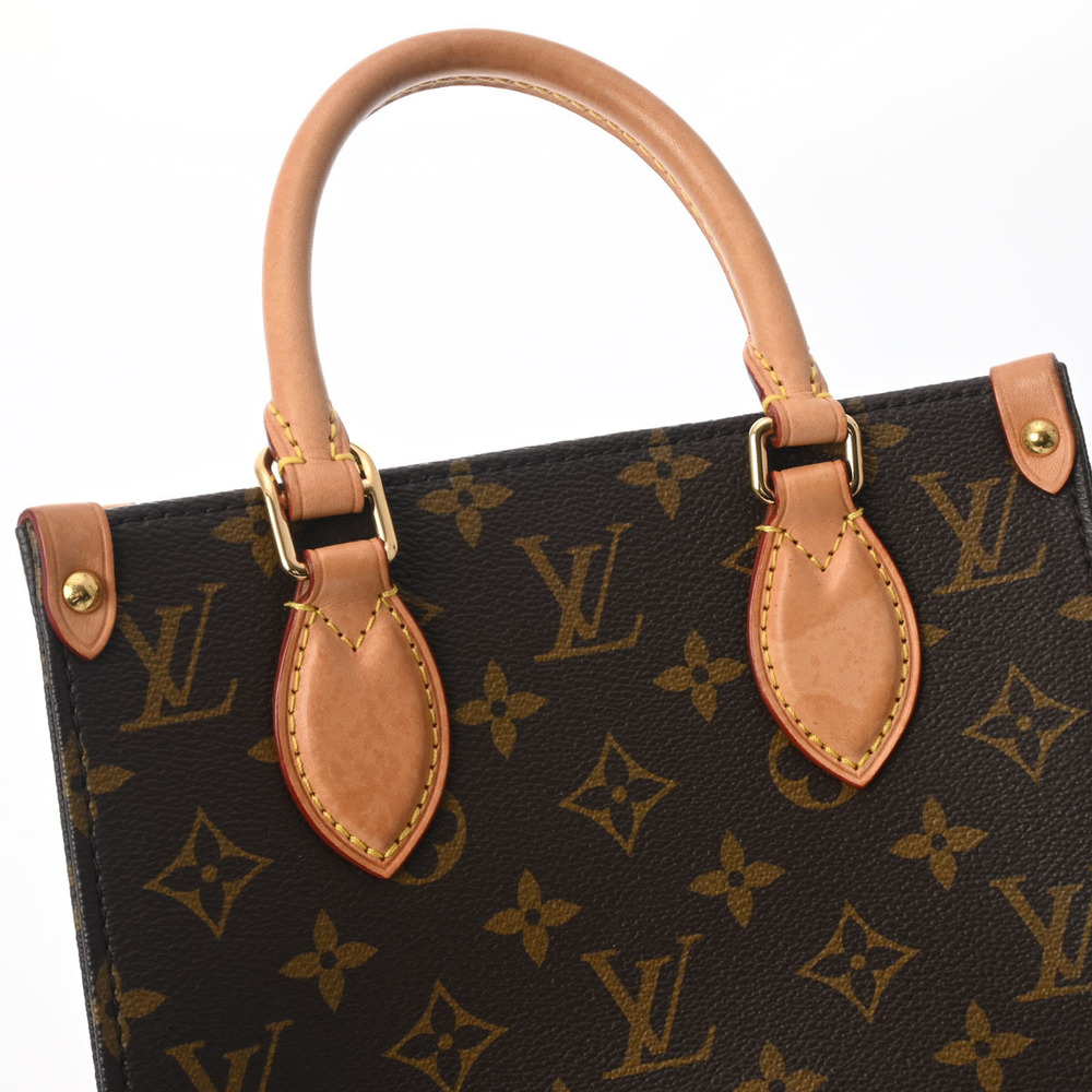 Louis Vuitton Brown Monogram Canvas Plat Handbag Sac - Picture 8 of 11